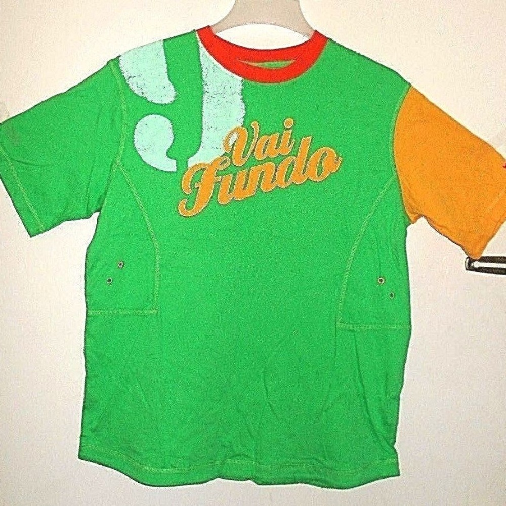 Vintage Nike Via Fundo Green T-Shirt Top